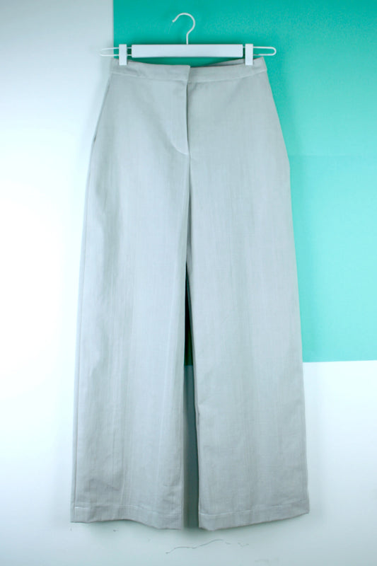 Square Structure Straight Pants