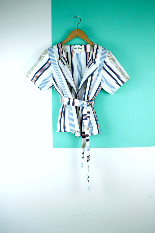 Striped II Kimono-Tee